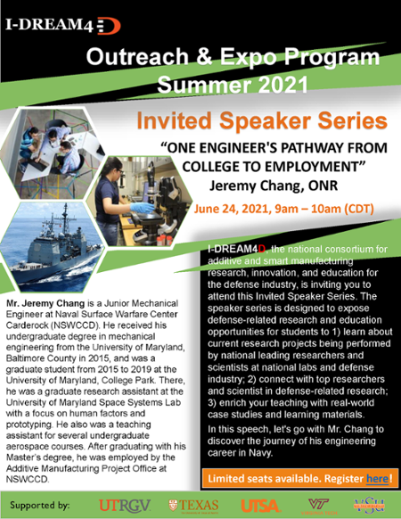 Guest Speaker Jeremy Chang Flyer